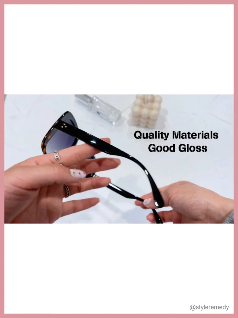 Oversized Square Polarized Sunglasses for Women UV400 Protection Retro Shades